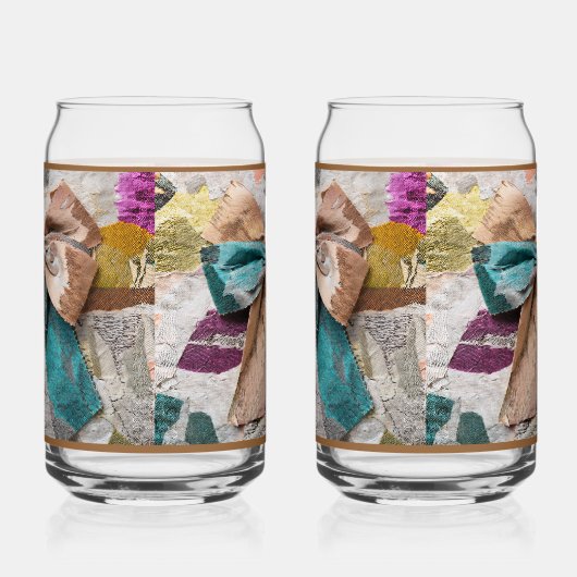 Beige Bow Soda Glass Dosenglas (Rechts)