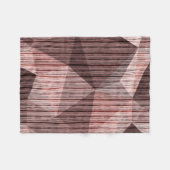 Beige, braun strukturierte Polygone Fleecedecke (Vorderseite (Horizontal))