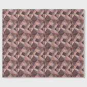 Beige, braun strukturierte Polygone Geschenkpapier (Flach)