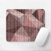 Beige, braun strukturierte Polygone Mousepad (Mit Mouse)
