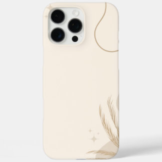 Beige Braune Ästhetische Florale Linktree Hintergr iPhone 16 Pro Max Hülle