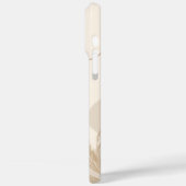 Beige Braune Ästhetische Florale Linktree Hintergr Case-Mate iPhone Hülle (Rückseite / Links)