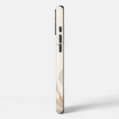 Beige Braune Ästhetische Florale Linktree Hintergr Case-Mate iPhone Hülle (Rückseite / Links)