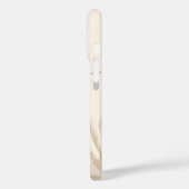 Beige Braune Ästhetische Florale Linktree Hintergr Case-Mate iPhone Hülle (Rückseite / Links)