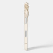 Beige Braune Ästhetische Florale Linktree Hintergr Case-Mate iPhone Hülle (Rückseite / Rechts)
