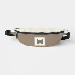 Beige braune Bauchbeutel Bauchtasche