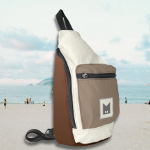 Beige braune City-Accessoires Crossbody-Tragetasch