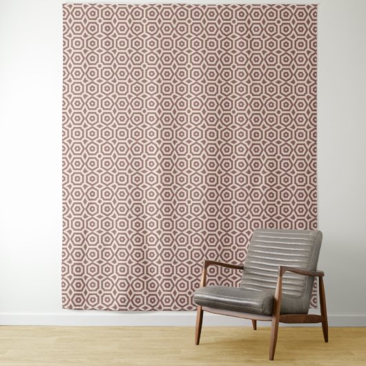 beige-braune geometrische Muster Deko Wandteppich (Beispiel)