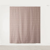 beige-braune geometrische Muster Deko Wandteppich (Vorderseite)