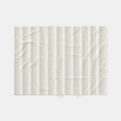 Beige braune gestreifte Dekoration Elegante Farben Fleecedecke (Vorderseite (Horizontal))
