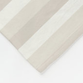 Beige braune gestreifte Dekoration Elegante Farben Fleecedecke (Ecke)