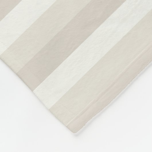 Beige braune gestreifte Dekoration Elegante Farben Fleecedecke (Ecke)