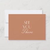 Beige Bronzer Old Money QR-Code Hochzeit RSVP Karte (Rückseite)