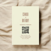 Beige Brown Begleitkarte