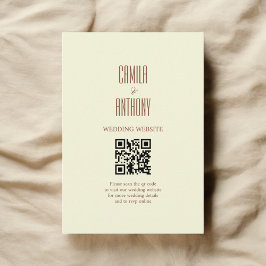 Beige Brown Begleitkarte