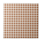 Beige Brown Buffalo Karierter Urlaub Fliese (Vorderseite)
