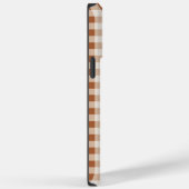 Beige Brown Buffalo Kariertes Handy Case für Fall  (Rückseite / Rechts)
