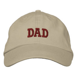 Beige Brown Daddy bestickte Baseballkappe