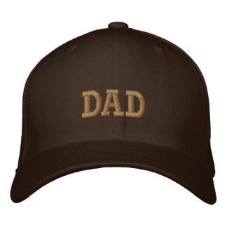 Beige Brown Daddy bestickte Baseballkappe