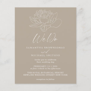 Beige Brown Dandelion Botanischer Haushalt wir tun Flyer