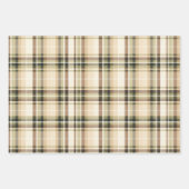 Beige Brown Green Tartan Kariertes Geschenk für Ih Geschenkpapier Set (Vorderseite 2)