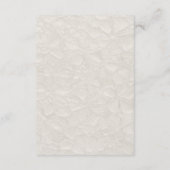 Beige Brown MInimal Elegant Wedding Details Begleitkarte (Rückseite)