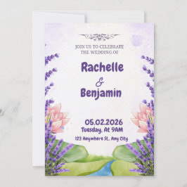 Beige & Brown Neutral Modern Wedding Invitation Einladung