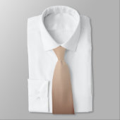 Beige Brown Ombre Gradient Mens Neck Tie Krawatte (Gebunden)