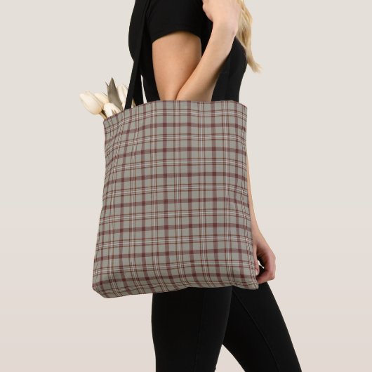 Beige Brown Plaid Classic Pattern Rustic Tasche (Von Nahem)