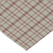 Beige Brown Plaid Classic Pattern Table Runner Kurzer Tischläufer (Ecke)