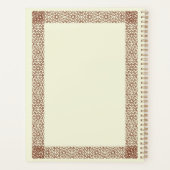 Beige Brown Rustic Islamic Geometric Single Border Planer (Rückseite)