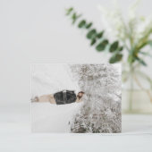 Beige Brown Vintage Weihnachtsgebäck Foto Feiertagspostkarte (Stehend Vorderseite)