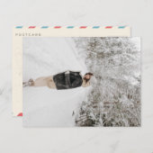 Beige Brown Vintage Weihnachtsgebäck Foto Feiertagspostkarte (Vorne/Hinten)