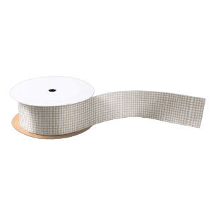 Beige Buffalo Kariert Weihnachten Satinband