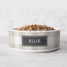 Beige Buffalo Karo Name Monogram