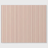 Beige Burgundy Striped Geschenkpapier (Flach)