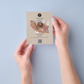 Beige  Business Logo Promotional Advertising Flyer (Gruppe)