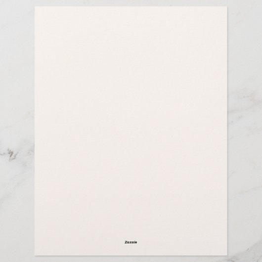 Beige Calico Personalisiert Briefbogen (Rückseite)