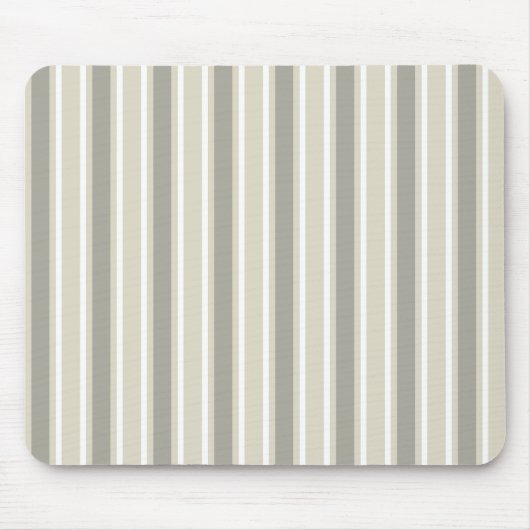 Beige Candy-Streifen Mousepad (Vorne)
