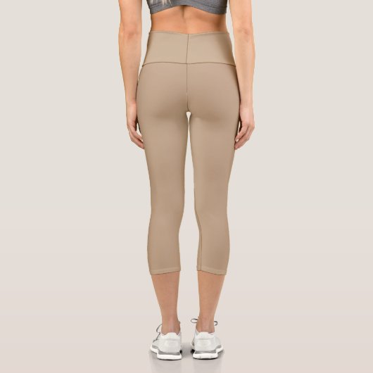 Beige Capri Leggings (Rückseite)