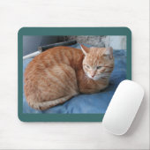 Beige Cat Mousepad (Mit Mouse)