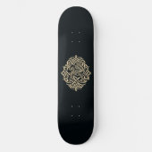 Beige Celtic Dragon Skateboard (Vorderseite)