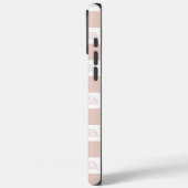 Beige Checked hard Case-Mate iPhone Hülle (Rückseite / Links)