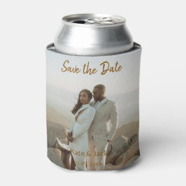 BEIGE CLASSIC ELEGANT COUPLE ADD QR SAVE THE DATE DOSENKÜHLER