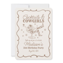 Beige Cocktails und Cowgirls Nash Bash Birthday