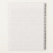 Beige Coquette Bow Girl Baby Geschenk mein erstes  Planer (Rückseite)