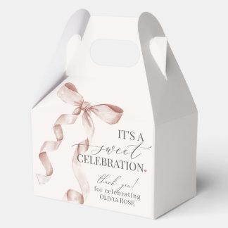 Beige Coquette Bow Girl Geburtstagsgeschenk Geschenkschachtel