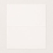 Beige Coquette Bow Platzkarte Decke (Innenseite Aufgefaltet)