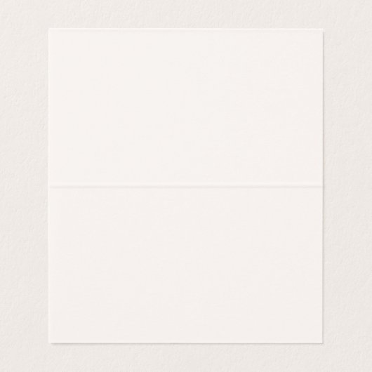 Beige Coquette Bow Platzkarte Decke (Innenseite Aufgefaltet)