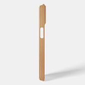 Beige Corduroy realistisches Foto-Muster Case-Mate iPhone Hülle (Rückseite / Rechts)